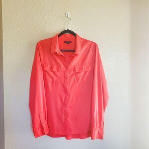 AMERICAN EAGLE BUTTON UP LONG SLEEVE TOP L